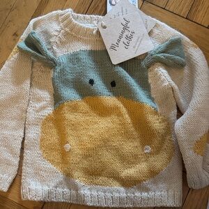 Kids Sweater - Cream, Yellow, Green